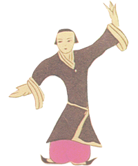 Historische Darstellung einer Qigong-Übung