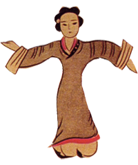 Historische Darstellung einer Qigong-Übung