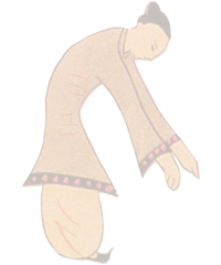 Historische Darstellung einer Qigong-Übung