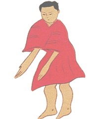 Historische Darstellung einer Qigong-Übung